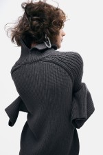 Wool Sweater with High Collar