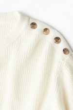 Button-Detail Sweater