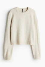 Short Fine-Knit Sweater