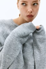 Short Fine-Knit Sweater