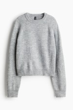 Short Fine-Knit Sweater